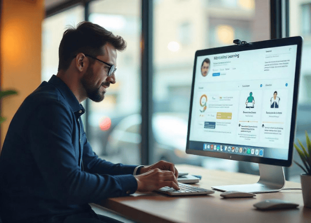 Knolyx learning management system LMS user dashboard for online training and education.
