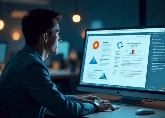 person using an LXP platform to select a topic for personal development