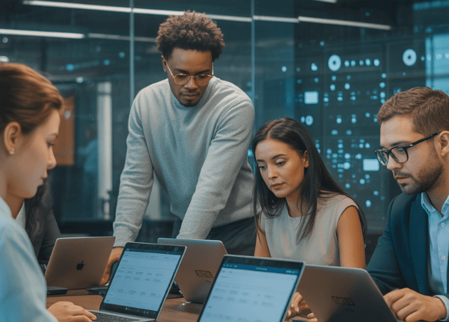 modern corporate training session