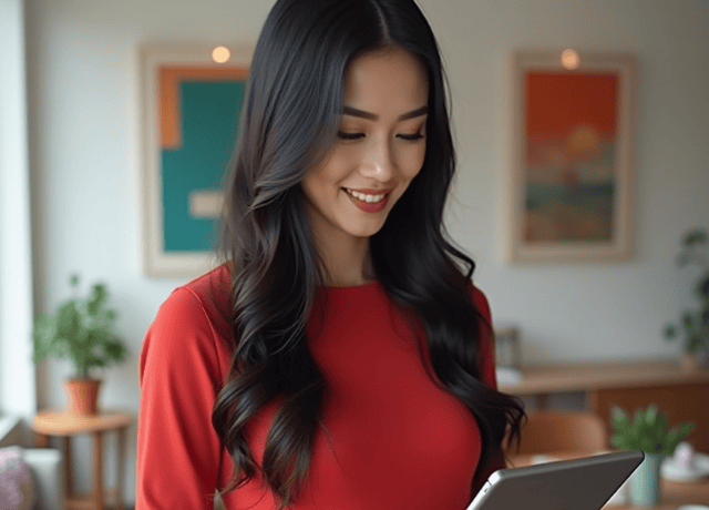 real estate agent using a digital learning platform